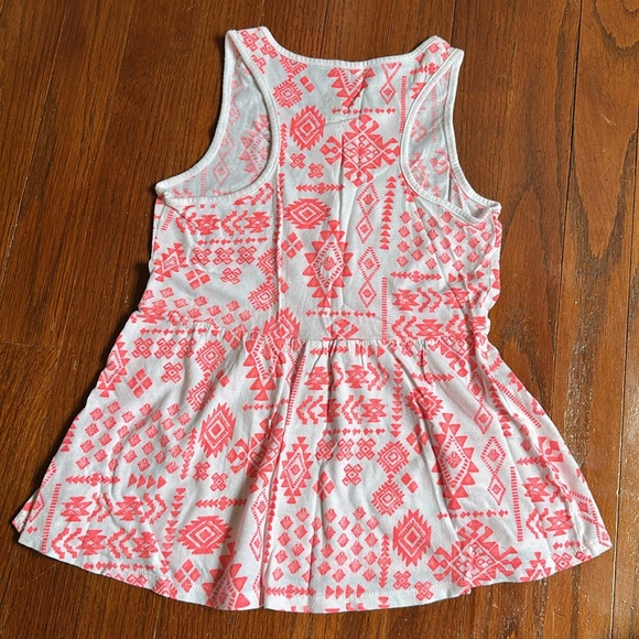 2 Piece Bundle Girls Justice Pink and White Tank Top Denim Shorts Size 8 - Picture 5 of 6